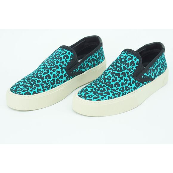 Saint Laurent YSL Womens Venice Low Top Slip On Flat Sneakers SZ 37.5 print $575 - Picture 9 of 11